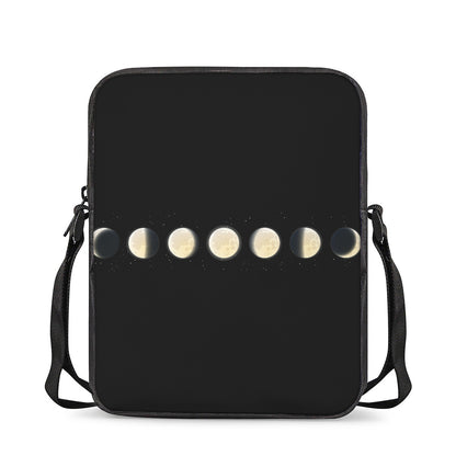 Blood Moon Lunar Phase Print Rectangular Crossbody Bag