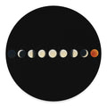 Blood Moon Lunar Phase Print Round Floor Mat