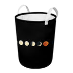 Blood Moon Lunar Phase Print Round Laundry Basket