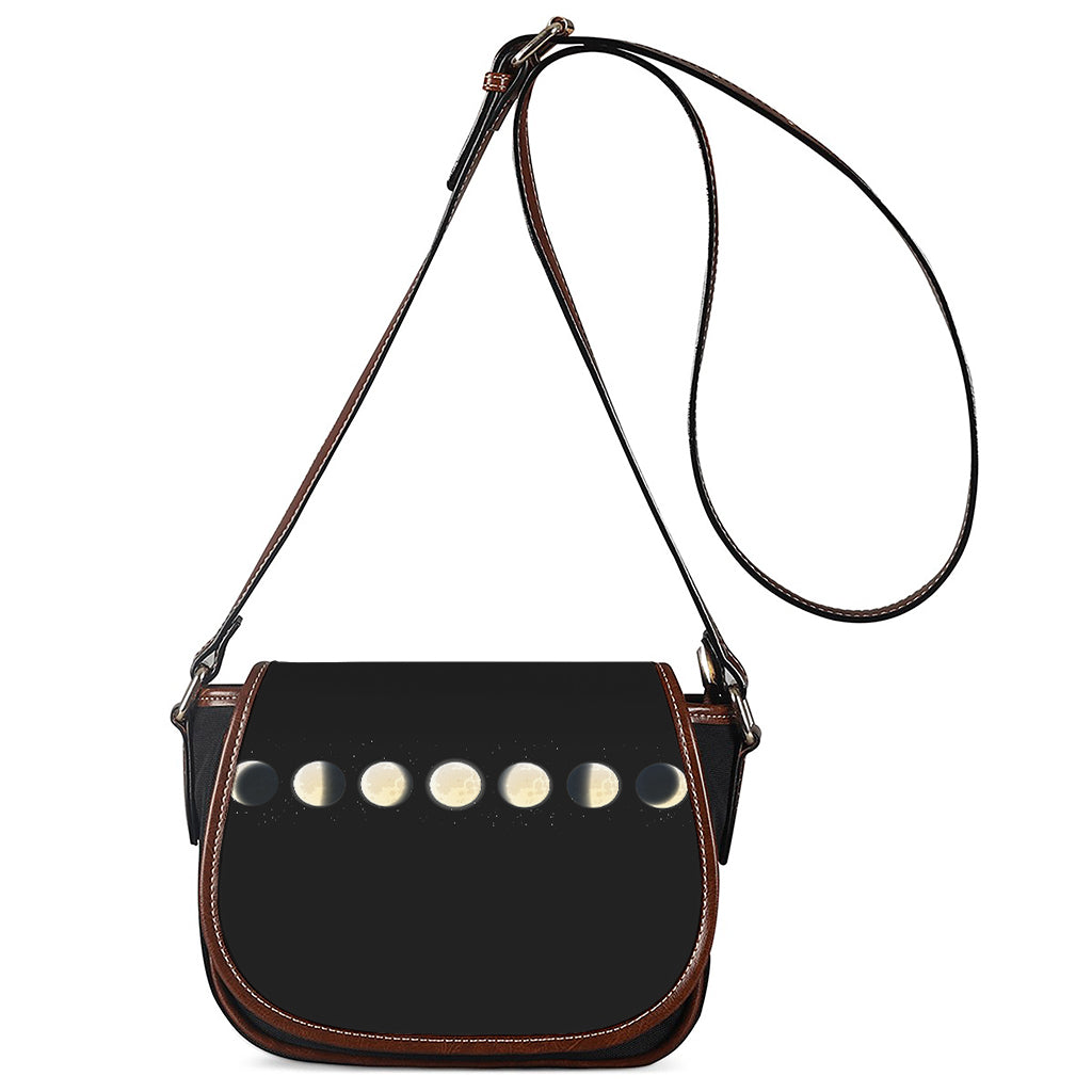 Blood Moon Lunar Phase Print Saddle Bag