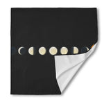 Blood Moon Lunar Phase Print Silk Bandana
