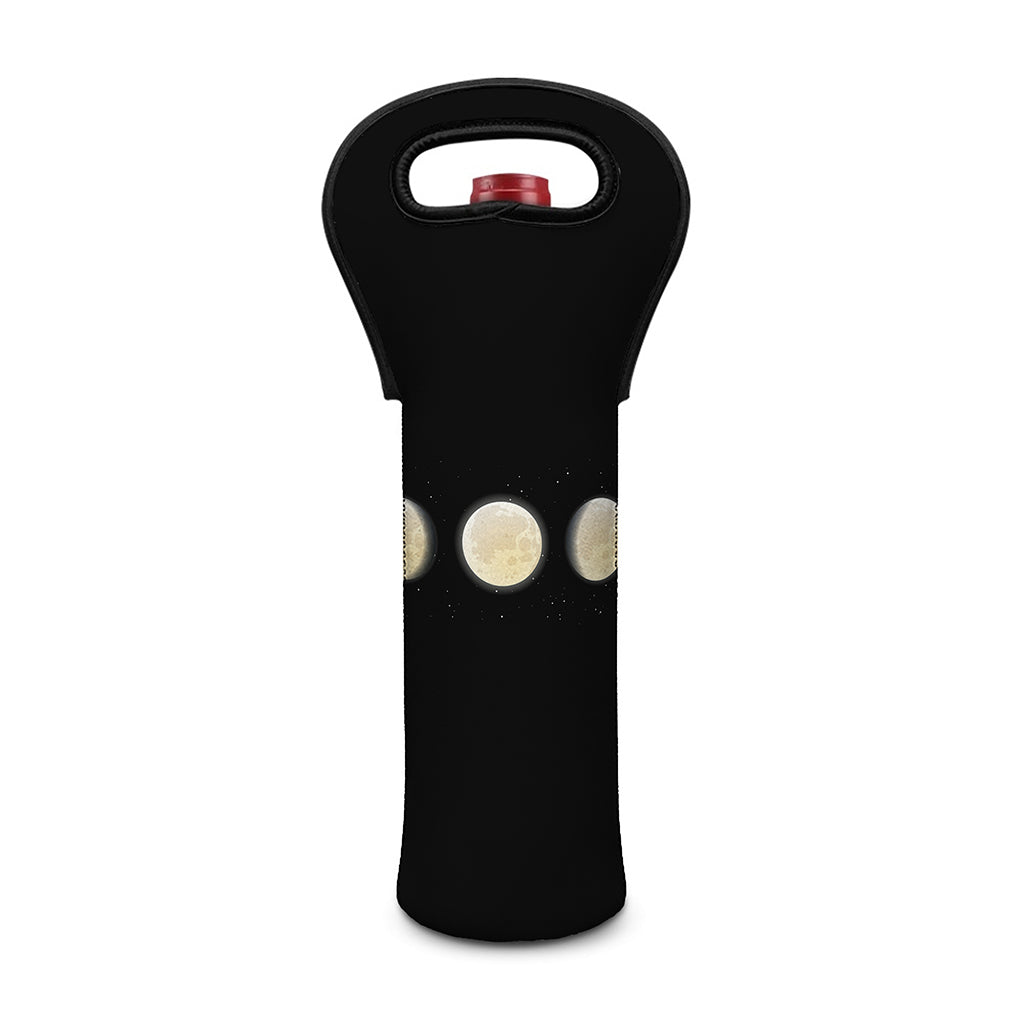 Blood Moon Lunar Phase Print Single Neoprene Wine Tote