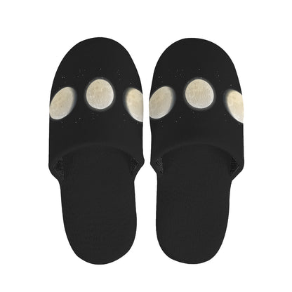 Blood Moon Lunar Phase Print Slippers