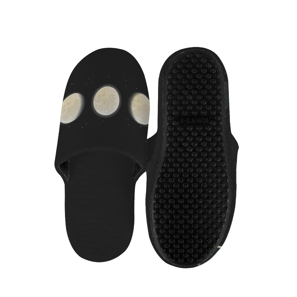 Blood Moon Lunar Phase Print Slippers