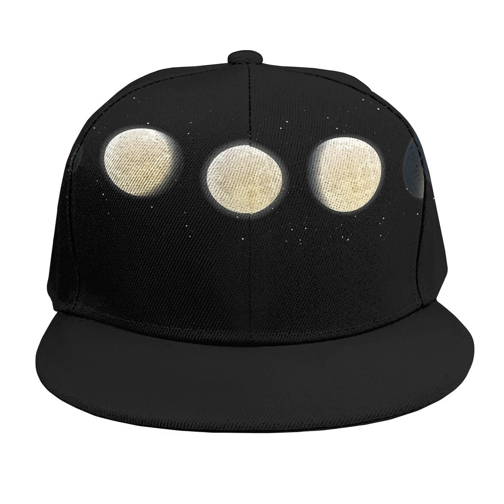 Blood Moon Lunar Phase Print Snapback Cap