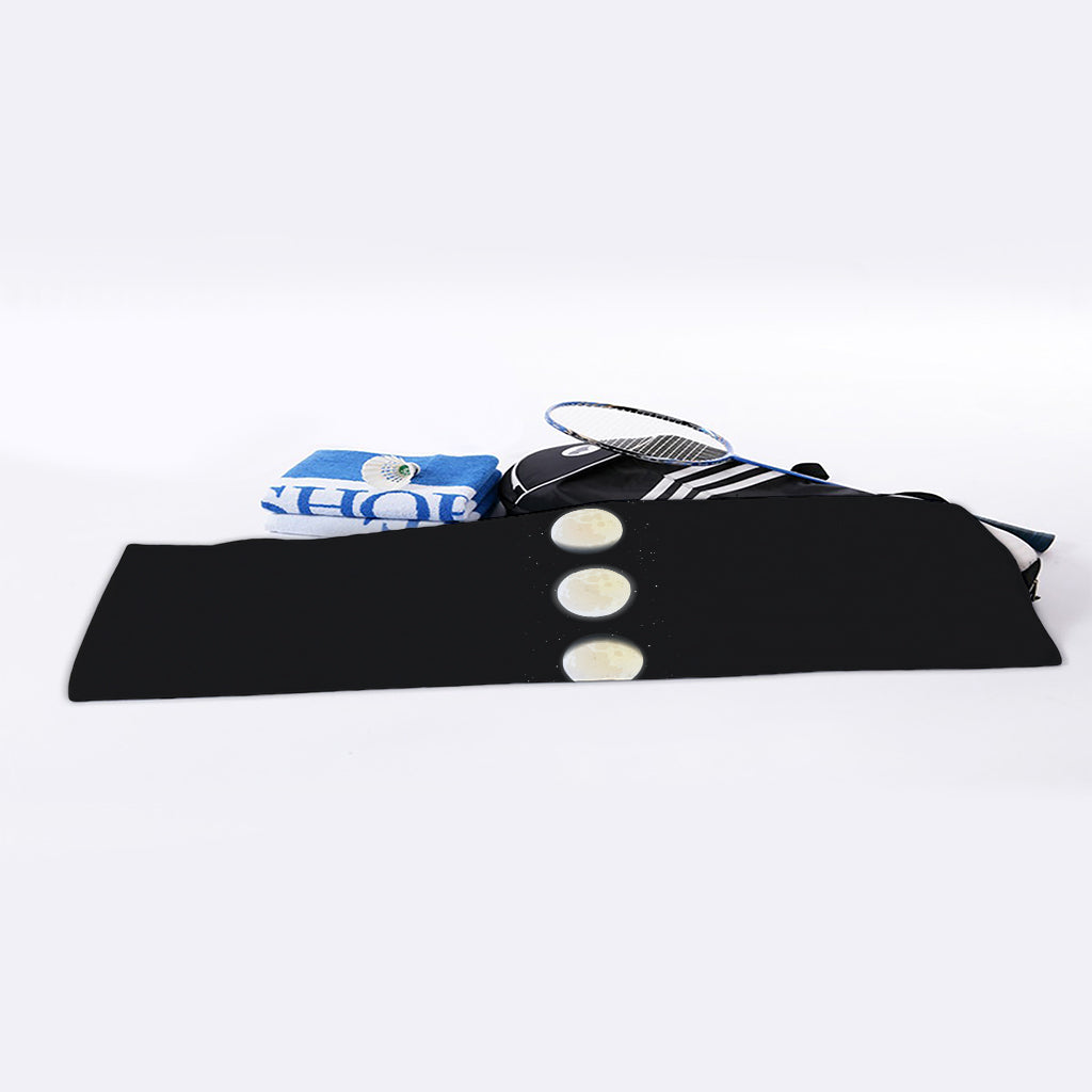 Blood Moon Lunar Phase Print Sports Towel
