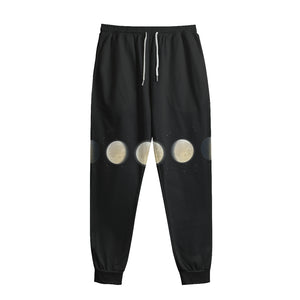 Blood Moon Lunar Phase Print Sweatpants