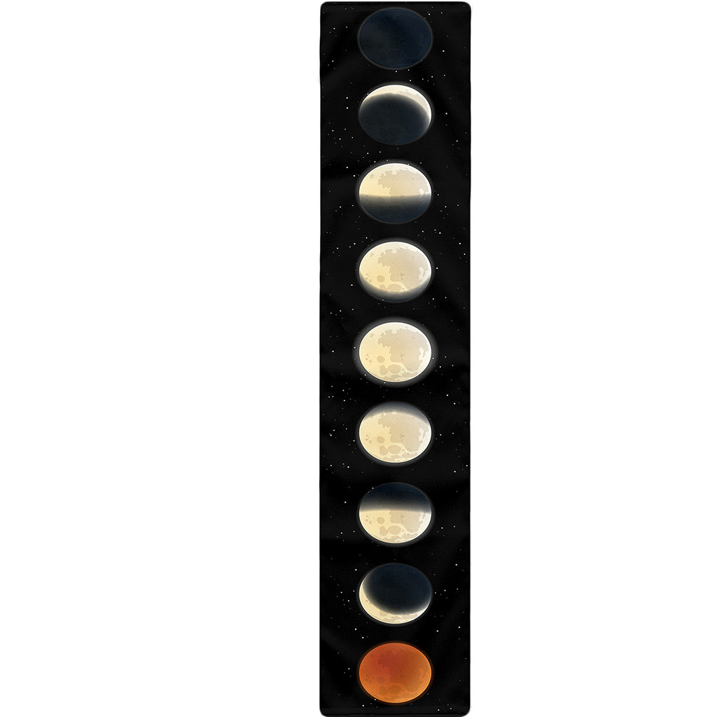 Blood Moon Lunar Phase Print Table Runner