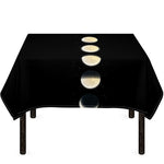 Blood Moon Lunar Phase Print Tablecloth