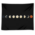 Blood Moon Lunar Phase Print Tapestry
