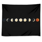 Blood Moon Lunar Phase Print Tapestry
