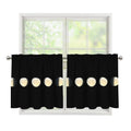 Blood Moon Lunar Phase Print Tier Curtains