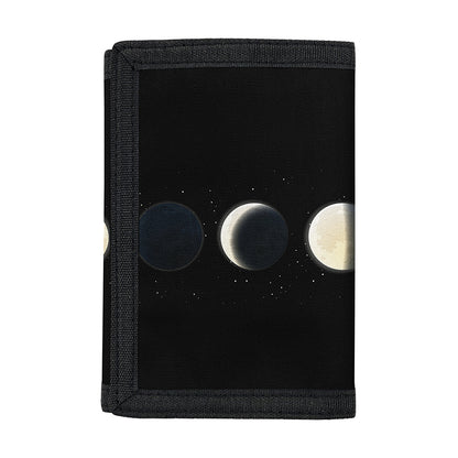 Blood Moon Lunar Phase Print Trifold Wallet