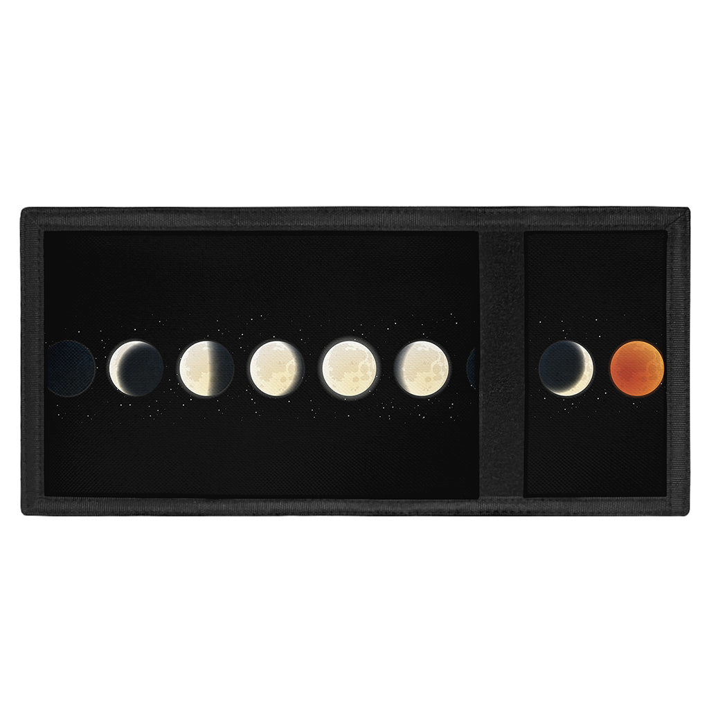 Blood Moon Lunar Phase Print Trifold Wallet