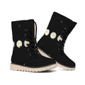Blood Moon Lunar Phase Print Winter Boots