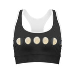 Blood Moon Lunar Phase Print Women's Sports Bra