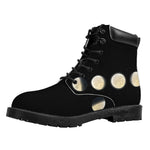 Blood Moon Lunar Phase Print Work Boots