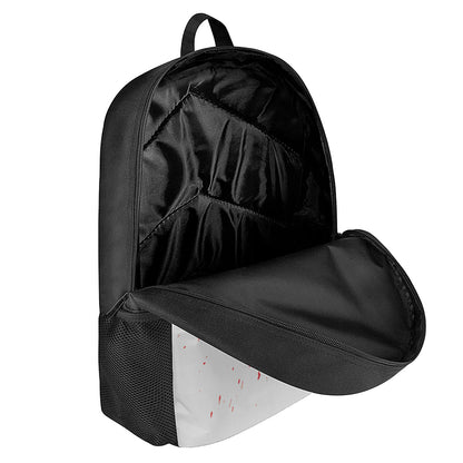 Blood Splashed Print 17 Inch Backpack