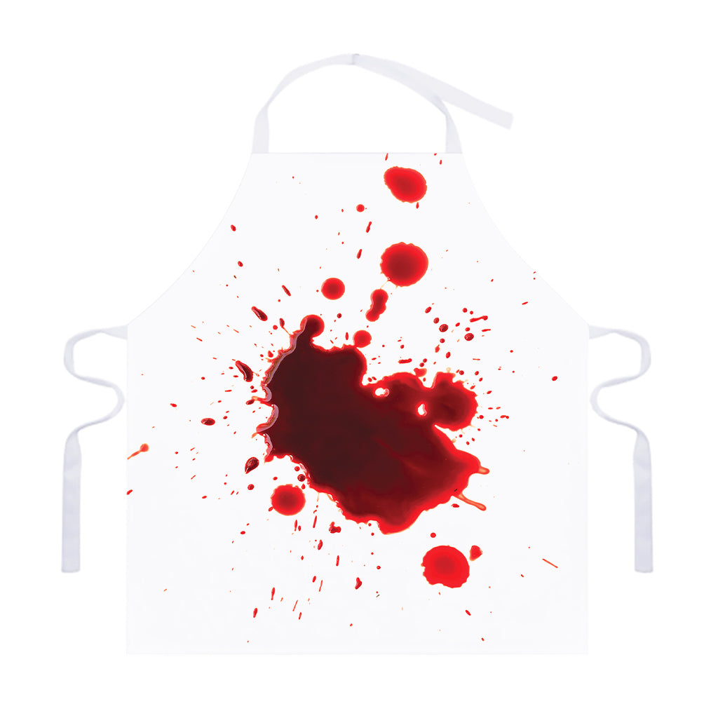 Blood Splashed Print Adjustable Apron