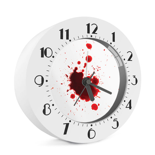 Blood Splashed Print Alarm Clock