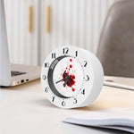 Blood Splashed Print Alarm Clock