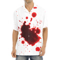 Blood Splashed Print Aloha Shirt