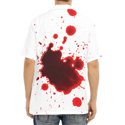 Blood Splashed Print Aloha Shirt