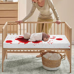 Blood Splashed Print Baby Crib Sheet