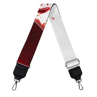 Blood Splashed Print Bag Strap