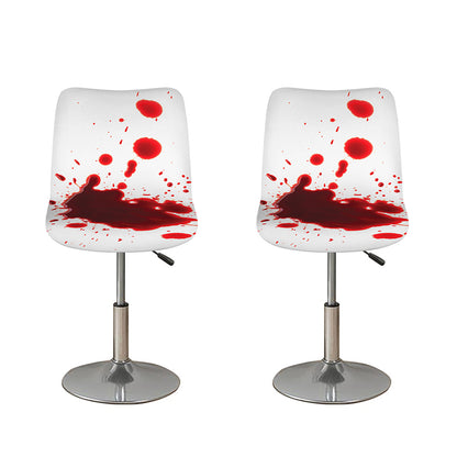 Blood Splashed Print Bar Stool Covers