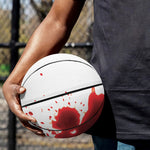 Blood Splashed Print Basketball