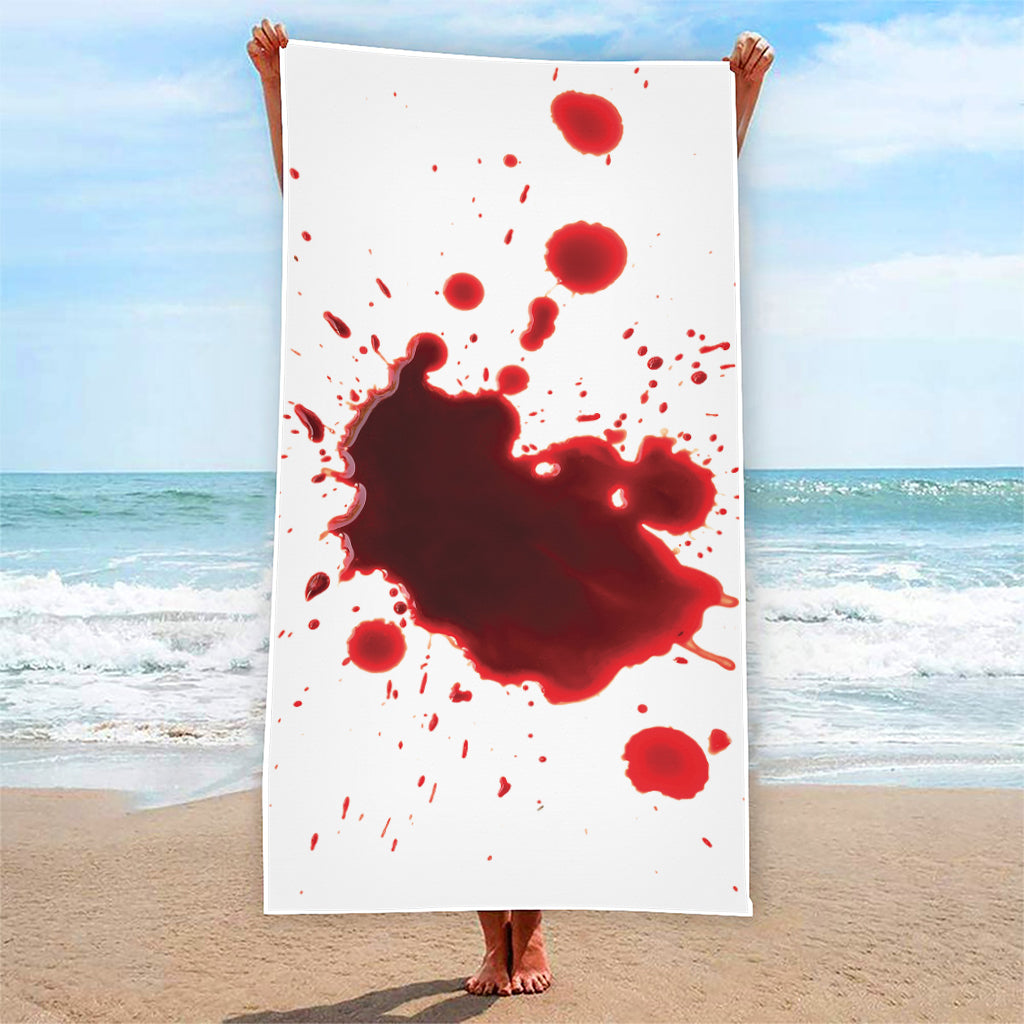 Blood Splashed Print Beach Towel