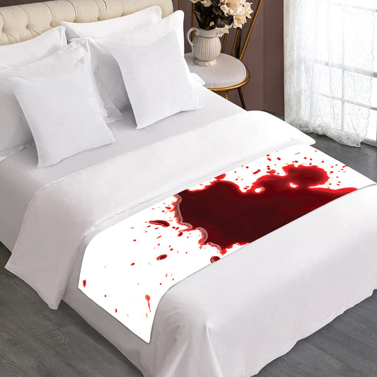 Blood Splashed Print Bed Runner