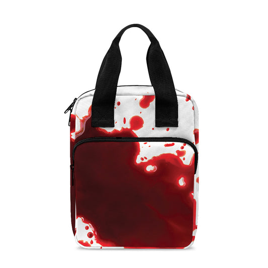 Blood Splashed Print Bible Tote Bag