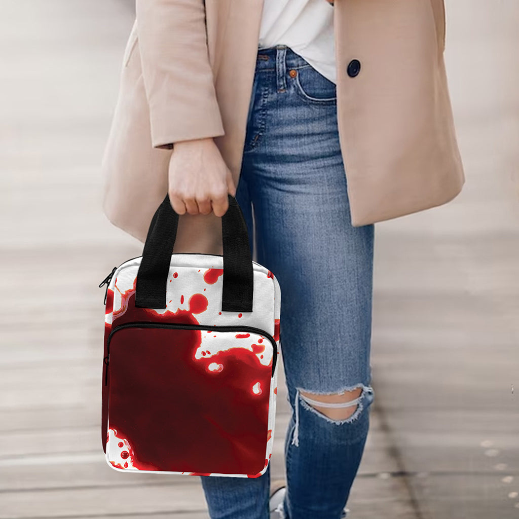 Blood Splashed Print Bible Tote Bag