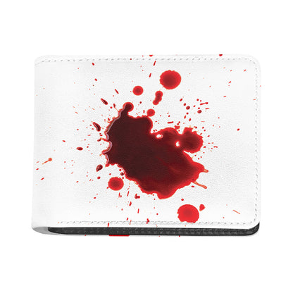 Blood Splashed Print Bifold Wallet