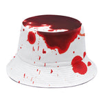 Blood Splashed Print Bucket Hat