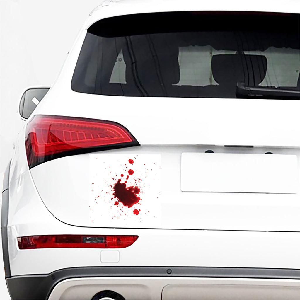 Blood Splashed Print Car Sticker