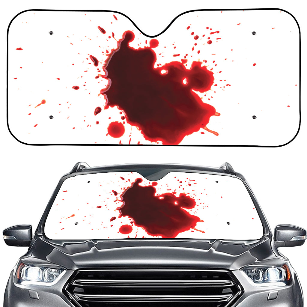 Blood Splashed Print Car Windshield Sun Shade