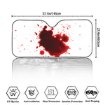 Blood Splashed Print Car Windshield Sun Shade