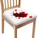 Blood Splashed Print Chair Cushion Cover