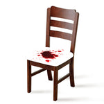 Blood Splashed Print Chair Cushion Cover