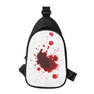 Blood Splashed Print Chest Bag