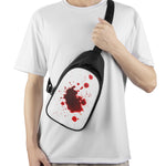 Blood Splashed Print Chest Bag