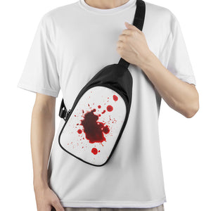 Blood Splashed Print Chest Bag