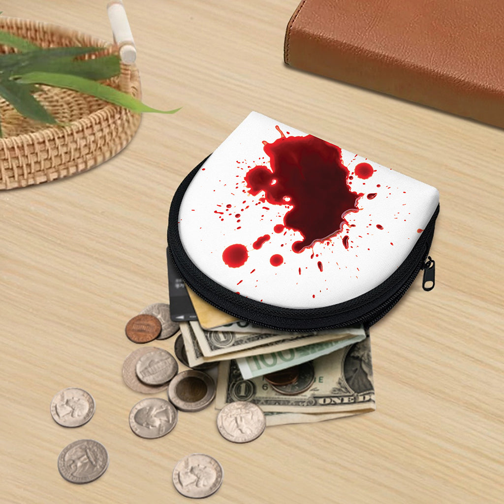 Blood Splashed Print Coin Purse