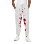 Blood Splashed Print Cotton Pants