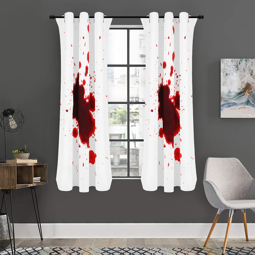 Blood Splashed Print Curtain