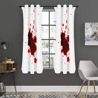 Blood Splashed Print Curtain