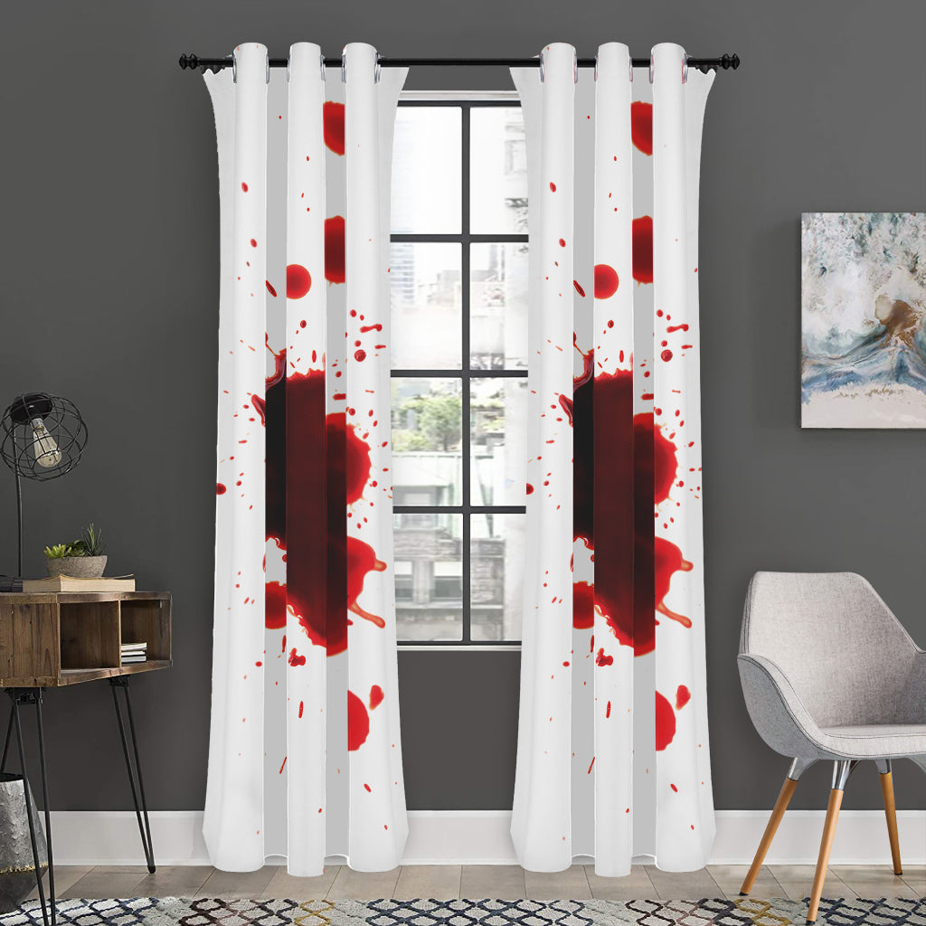 Blood Splashed Print Curtain